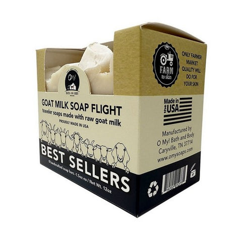 Goat Milk Traveler Soap Flight Best Sellers 8 Oz by O MY!