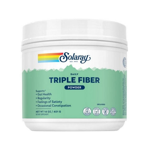 Triple Fiber Powder Unflavored 14 Oz by Solaray