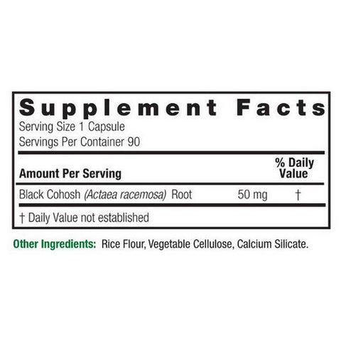 Nature's Answer, Black Cohosh Root, 90 Caps