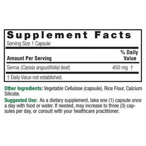 Nature's Answer, Senna Leaf, 90 Caps