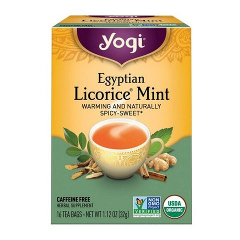 Yogi, Organic Egyptian Licorice Mint, 16 Bags