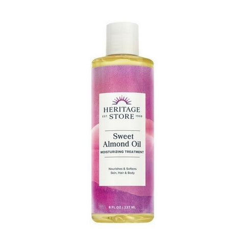 Heritage Store, Sweet Almond Oil, 8 Oz