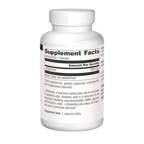Source Naturals, L-Glutamine, 500 mg, 100 Caps