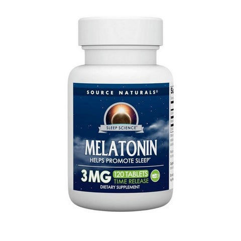 Source Naturals, Timed Release Melatonin, 3 mg, Timed Release 120 Tabs