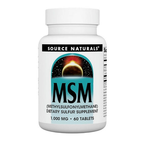 Source Naturals, MSM, 1000 MG, 60 Tabs