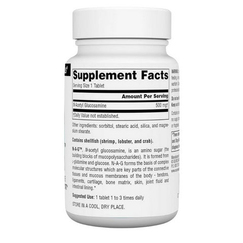 Source Naturals, N-A-G, 500 mg, 60 Tabs