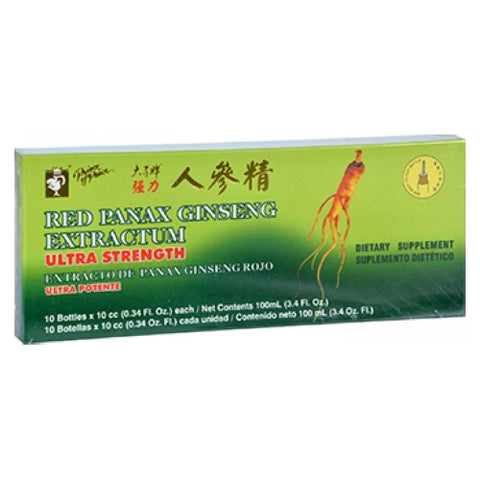 Prince Of Peace, Red Panax Ginseng Extractum Ultra Strength, 10x10cc