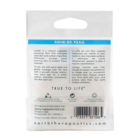 Earth Therapeutics, Loofah Complexion Discs, 3 Pc