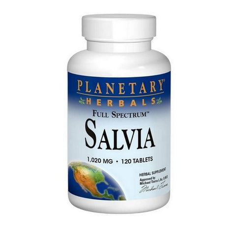 Planetary Herbals, Full Spectrum Salvia, 1020 Mg, 120 Tablets