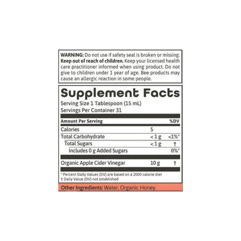 Dynamic Health Laboratories, Organic Apple Cider Vinegar with Mother, 16OZ