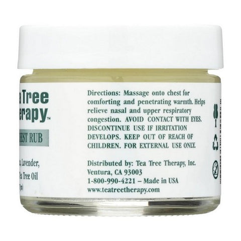 Tea Tree Therapy, Chest Rub Eucalyptus, 2OZ