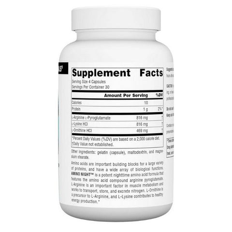 Source Naturals, Amino Night, 120 Caps