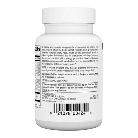Source Naturals, B-125, 125 mg, 30 Tabs