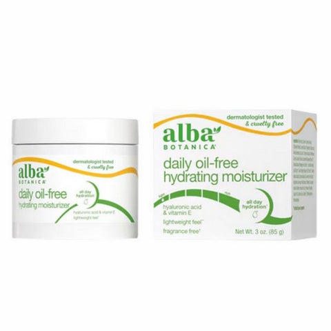 Alba Botanica, Hawaiian Aloe & Green Tea Oil-Free Moisturizer, 3 oz