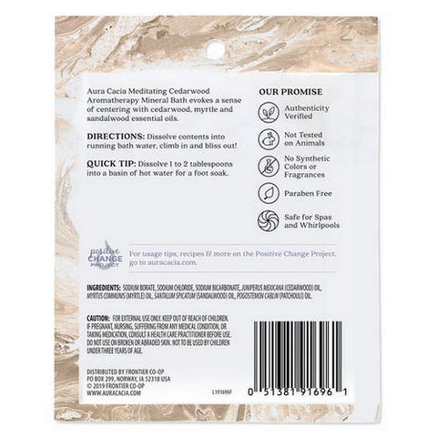 Aura Cacia, Mineral Bath, Meditation 2.5 oz
