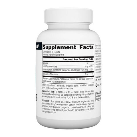 Source Naturals, Calcium D-Glucarate, 500 mg, 120 Tabs
