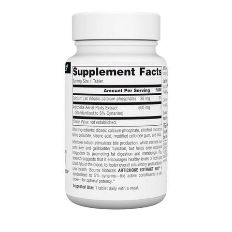 Source Naturals, Artichoke Extract, 500 mg, 45 Tabs