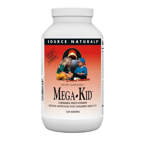 Source Naturals, Megakid Children's Chewable Wafer, 120 W