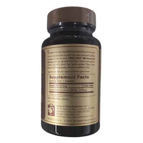Prince Of Peace, KRG Korean Red Ginseng, 8gr, 50 Cap