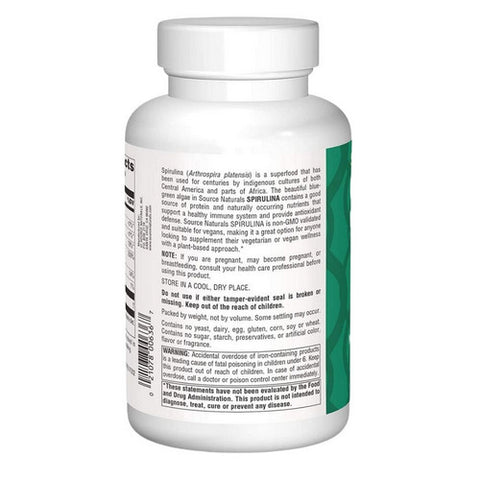 Source Naturals, Spirulina Powder, Powder 8 Oz