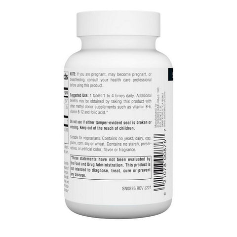 Source Naturals, TMG, 750 mg, 60 Tabs