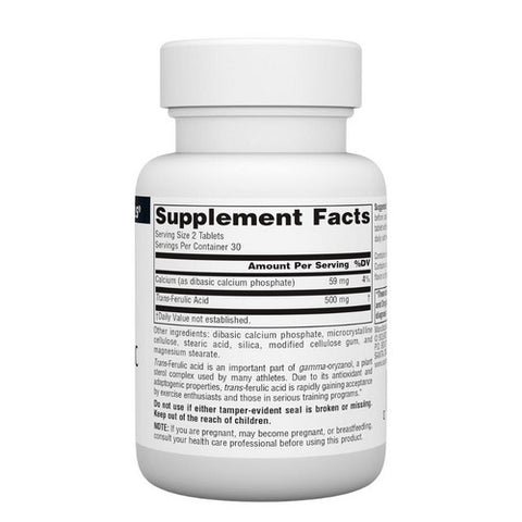 Source Naturals, Athletic Series Trans-Ferulic Acid, 250 MG, 60 Tabs