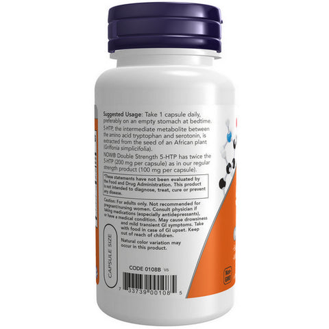 Now Foods, 5-HTP, 200 mg, 60 Vcaps