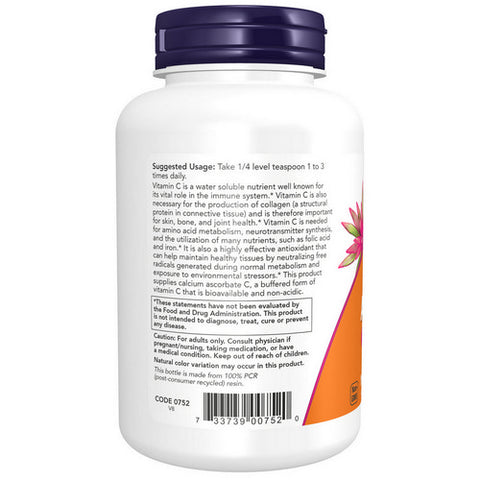 Now Foods, Calcium Ascorbate Powder, 8 OZ