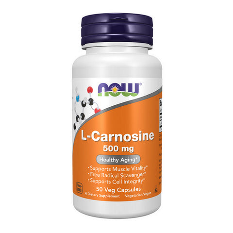 Now Foods, L-Carnosine, 500 mg, 50 Veg Caps