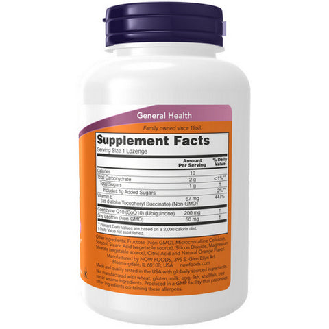 Now Foods, CoQ10, 200 mg, 90 Lozenges