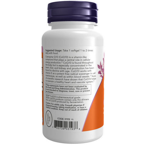 Now Foods, CoQ10, 50 mg, 100 Sofgels