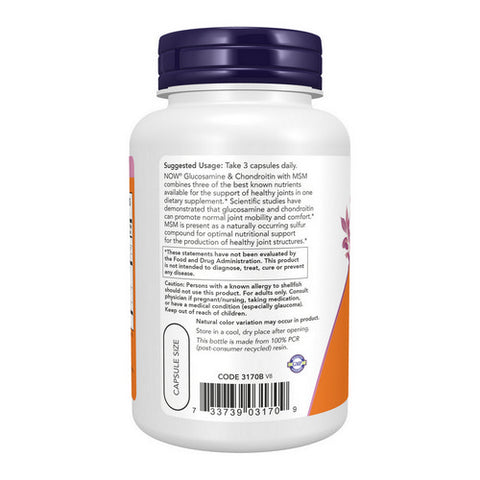 Now Foods, Glucosamine & Chondroitin with MSM, 90 Caps