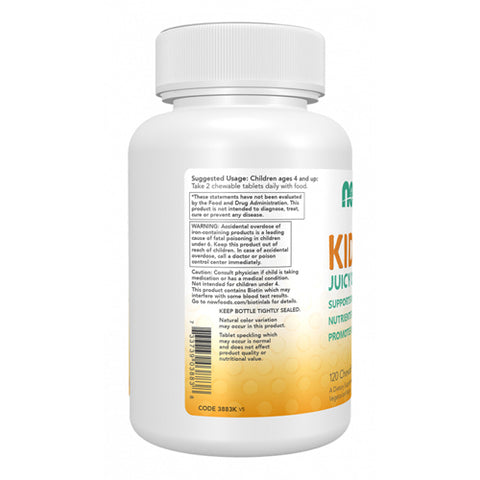 Now Foods, Kid Vits Juicy Orange Chewable Tablets, 120 Lozenges