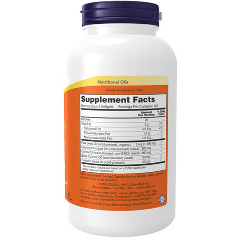 Now Foods, Omega 3-6-9, 1000 mg, 250 Softgels