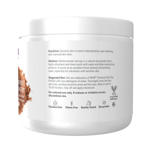 Now Foods, Red Clay Powder Moroccan, 6 OZ.