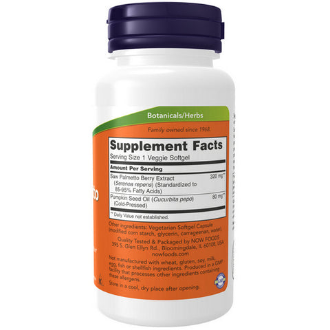 Now Foods, Saw Palmetto, 320 mg, 90 Sgels