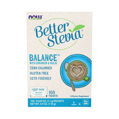 Now Foods, BetterStevia Balance, Chromium & Inulin 100 Pkts