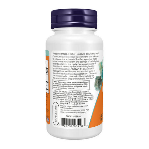 Now Foods, Tri-Chromium, 500 mcg, 90 Veg Caps