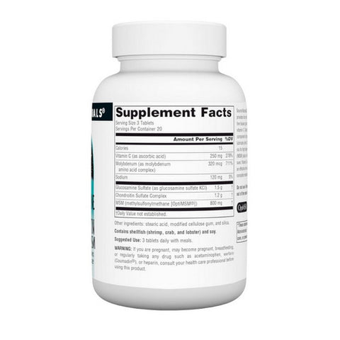 Source Naturals, Glucosamine Chondroitin, Complex w/MSM 60 Tabs