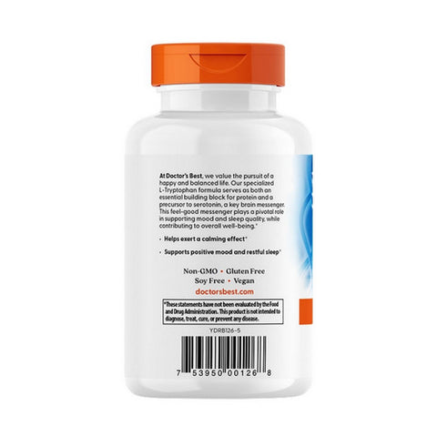 Doctors Best, L-Tryptophan, 500 mg, 90 veg Caps