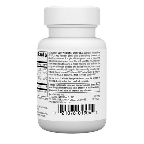 Source Naturals, Glutathione, Orange flavor, 50 mg, 50 Tabs