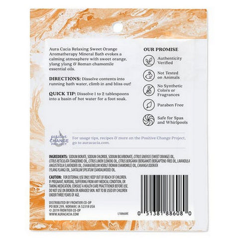 Aura Cacia, Mineral Bath, Relax Citrus 2.5 Oz