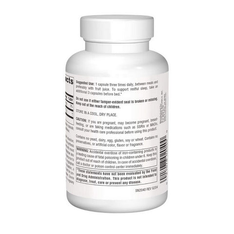 Source Naturals, L-Tryptophan, 500 MG, 90 Caps