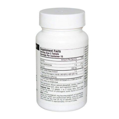 Source Naturals, Green Coffee, Extract 30 Tabs