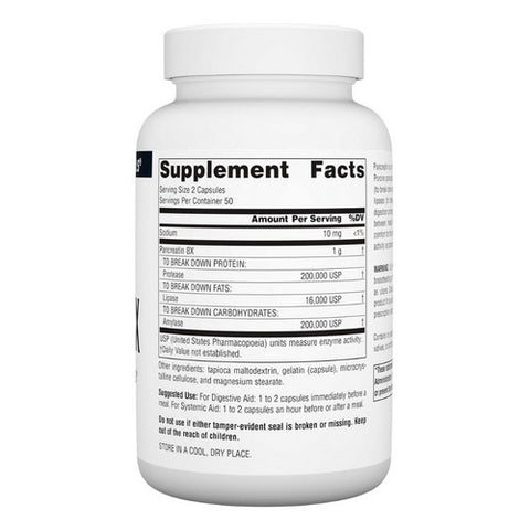 Source Naturals, Pancreatin 8x Capsules, 100 Caps