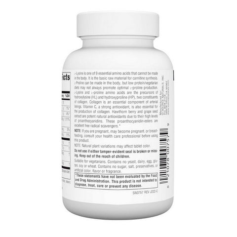Source Naturals, Proline And Lysine, 275 mg, 60 Tabs