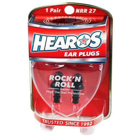 Hearos, Earplugs Rock 'N Roll Series With Free Case, 2 Pc