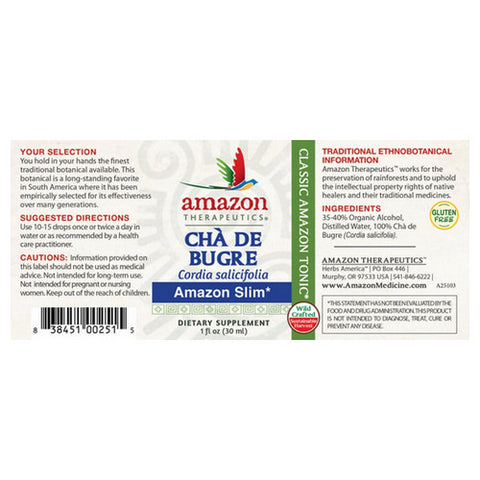 Amazon Therapeutic Laboratories, Cha De Bugre, Liquid Extract 1 Fl Oz