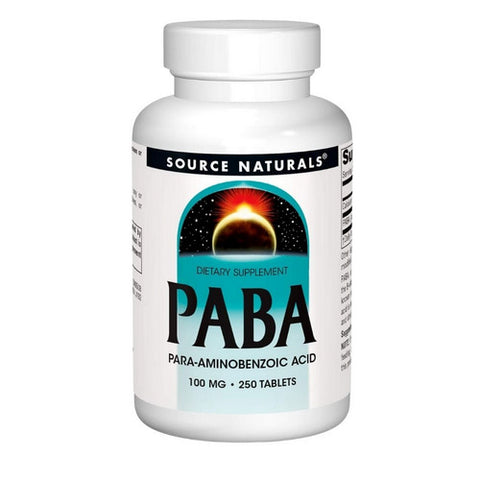 Source Naturals, PABA, 100 mg, 250 Tabs