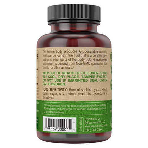 Deva Vegan Vitamins, Vegan Glucosamine, 90 Tab